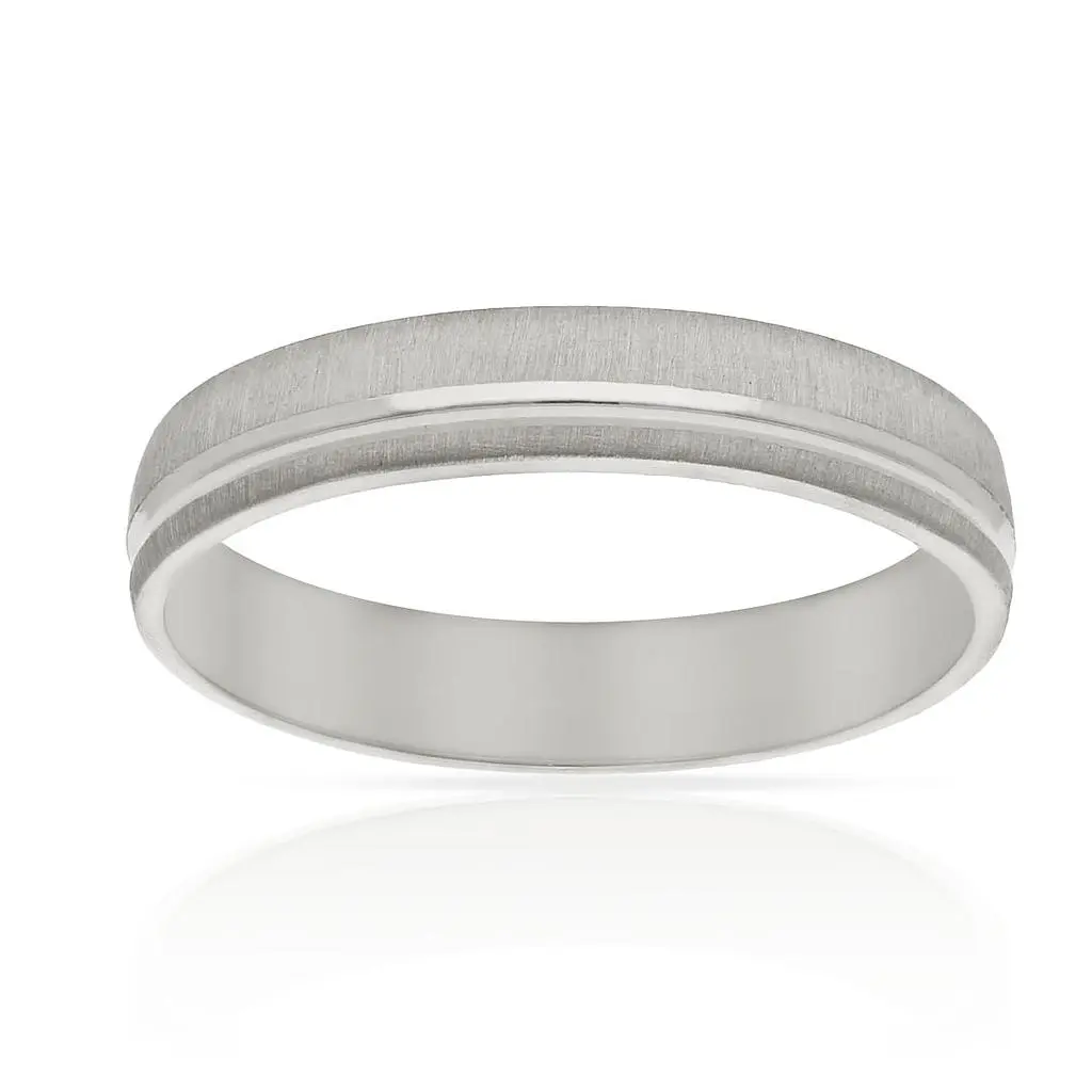 Alianza Oro Blanco 5mm