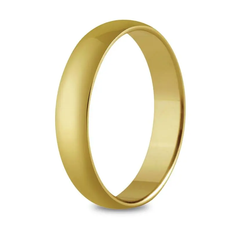 Alianza de boda 4mm confort oro amarillo