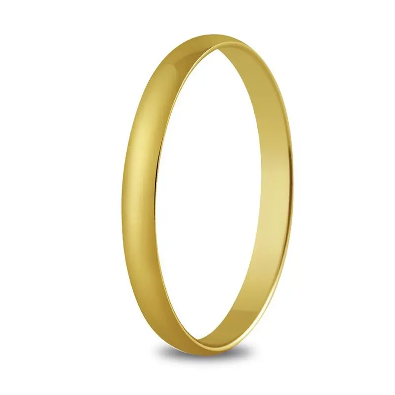 Alianza de boda triple banda bicolor